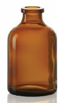 200 ml injectieflacon, amber, type 3 geblazen glas